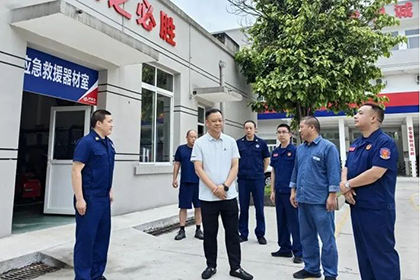 泸州市应急管理局到开云·电竞(kaiyun)股份公司调研