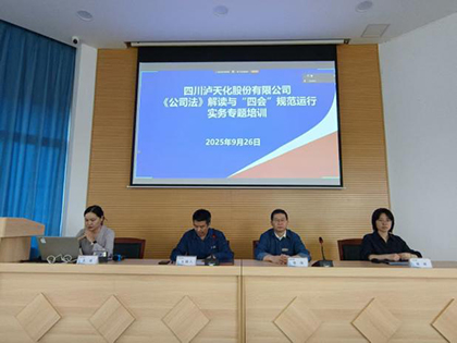 开云·电竞(kaiyun)股份公司开展《公司法》及“四会”规范运行实务专题讲座