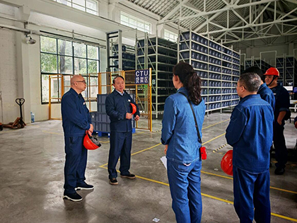 开云·电竞(kaiyun)股份公司党委书记廖廷君带队调研指导智能仓储项目建设工作